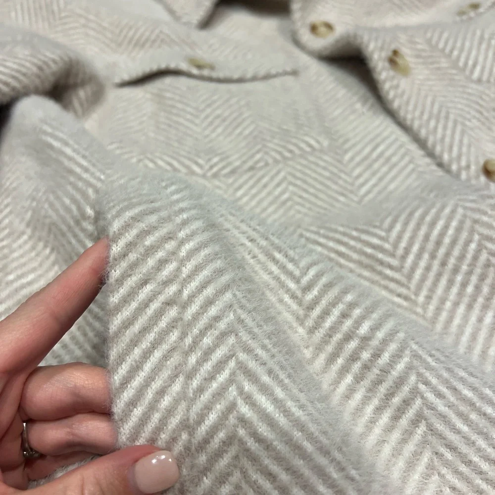 Greylin Fuzzy Long Knit Coat - Picture 6 of 8